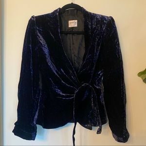 Armani Velvet Silk Blazer / Blouse
